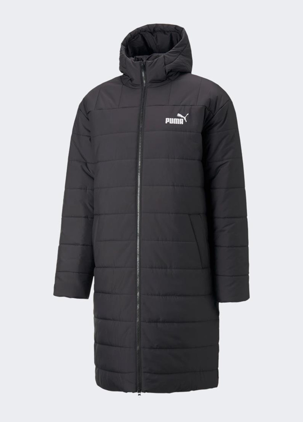 Черная зимняя куртка 671712-01 Puma ESS+ Hooded Padded Coat