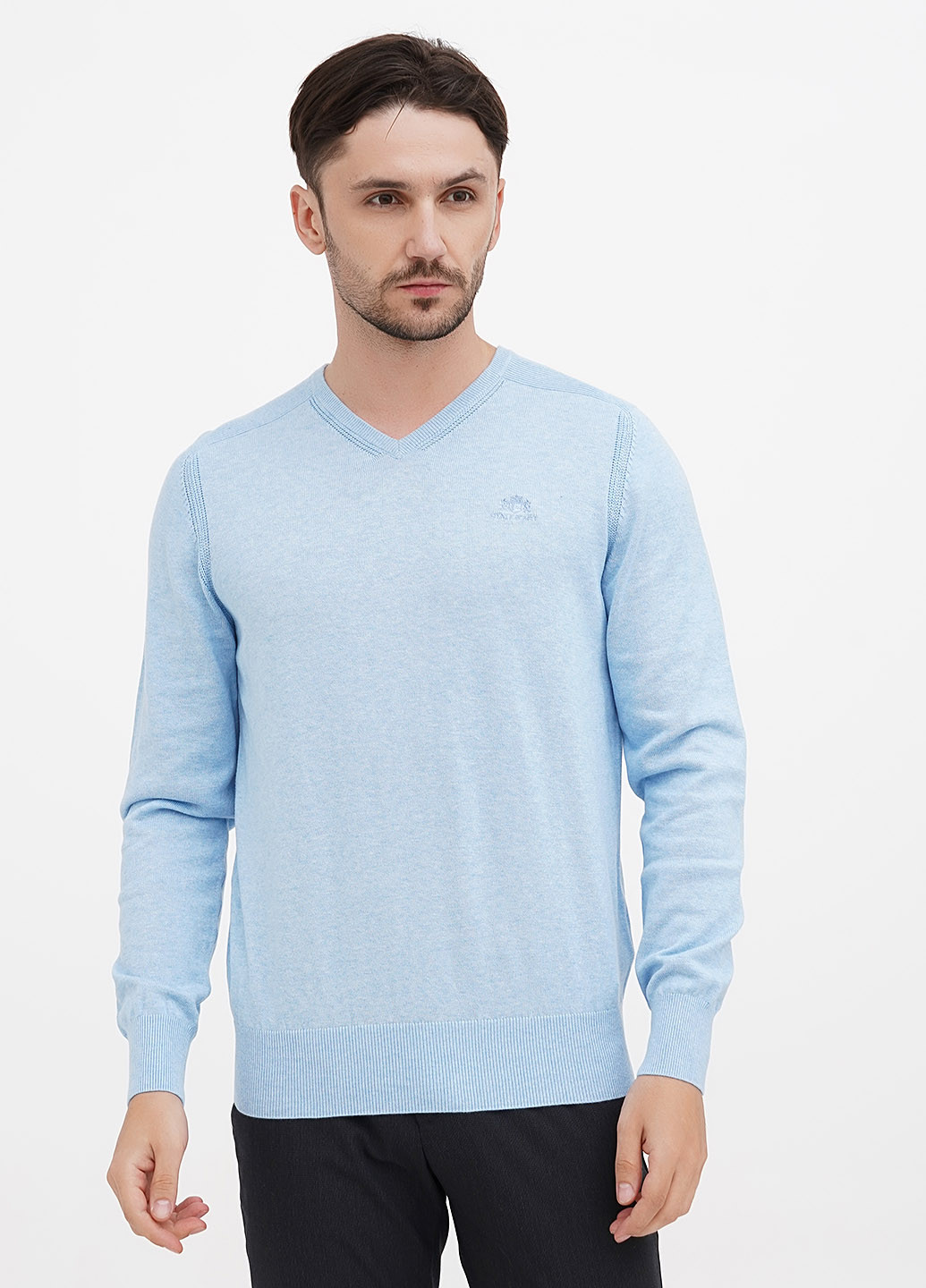 Голубой демисезонный пуловер пуловер State of Art