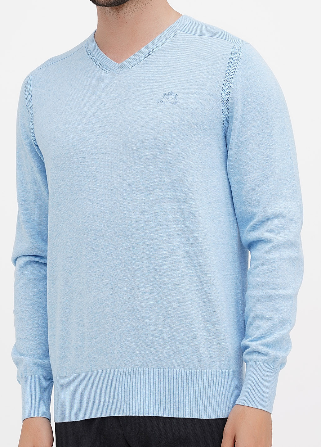 Блакитний демісезонний пуловер пуловер State of Art