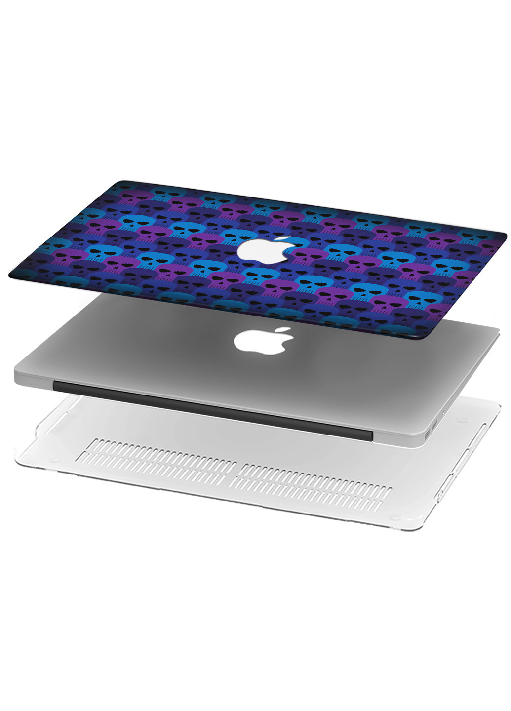 Чохол пластиковий для Apple MacBook Pro 16 A2141 Паттерн черепа (Skull pattern) (9494-2455) MobiPrint (218857725)