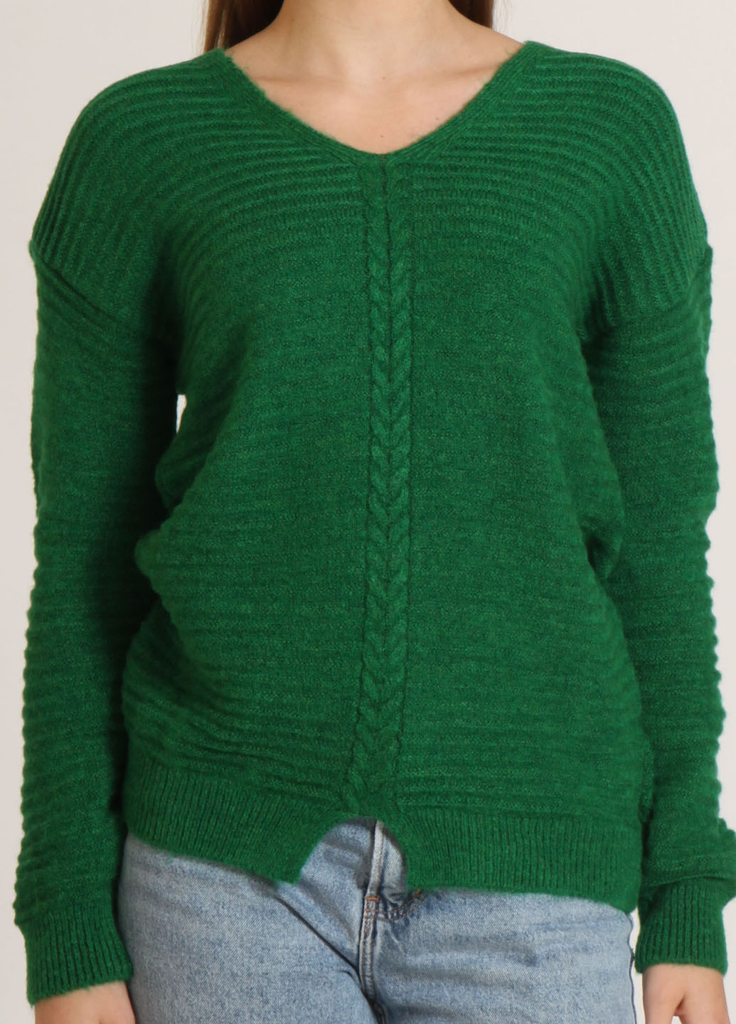 Зеленый демисезонный пуловер пуловер A.S.M.