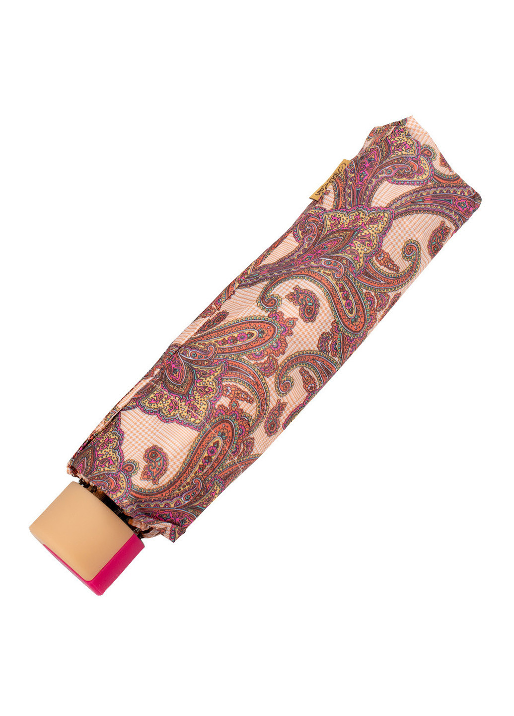 Бежевый женский складной зонт механический 96 см Art rain (194317870)