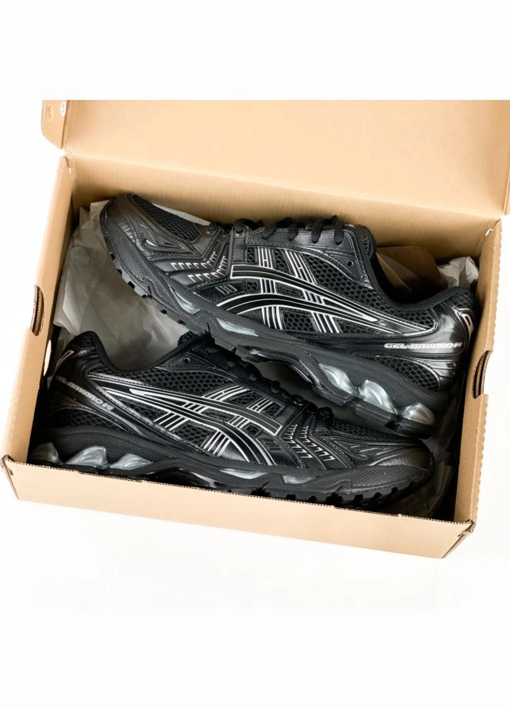 Черные демисезонные кроссовки 1201a019-006 Asics Gel-Kayano 14 Black Pure Silver