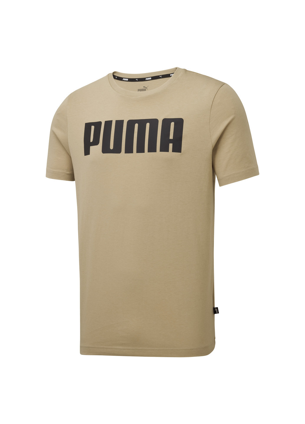 Зеленая демисезонная футболка essentials men’s tee Puma