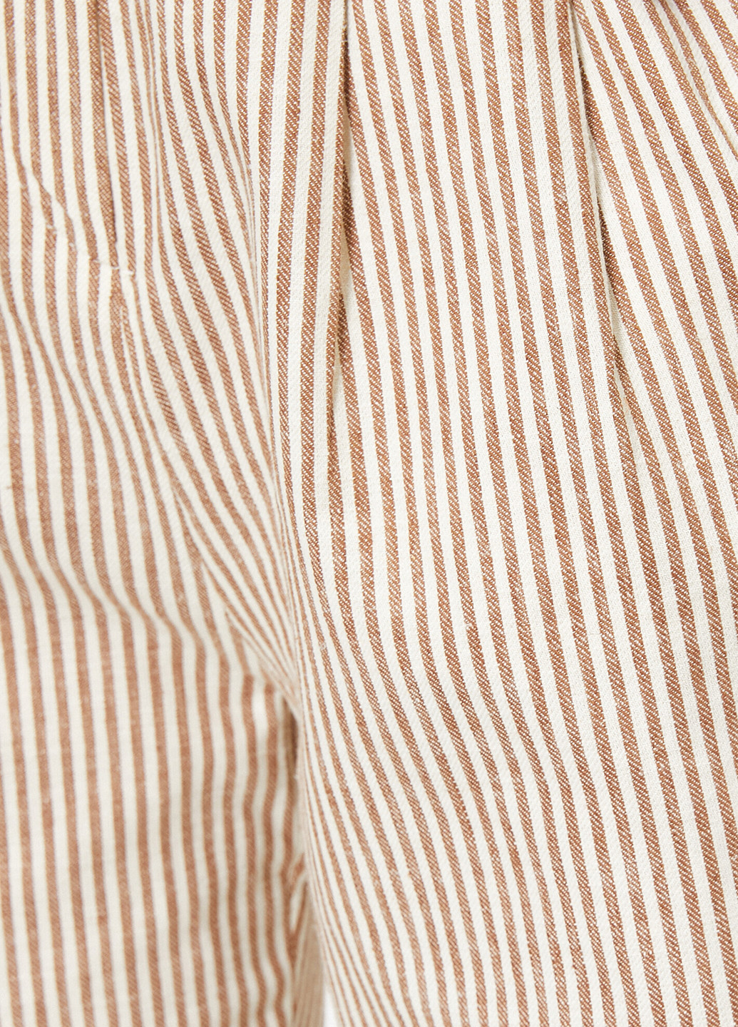 Бежевые кэжуал летние зауженные, укороченные брюки KOTON