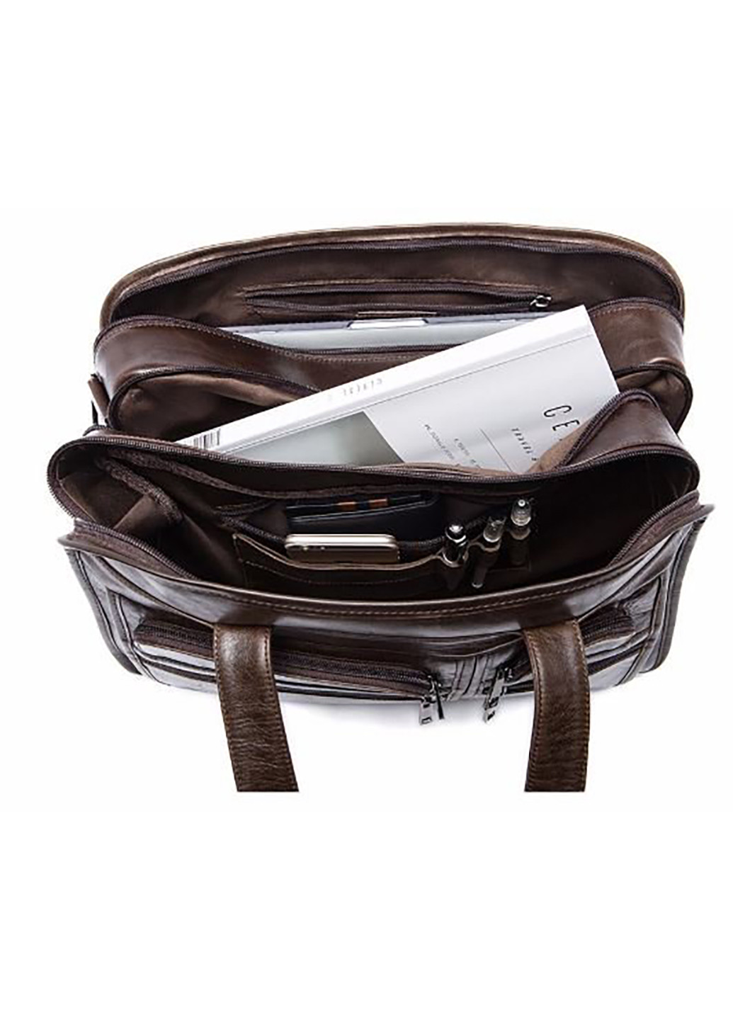 Чоловіча шкіряна сумка 38х27,5х4,5 см Vintage (252133296)