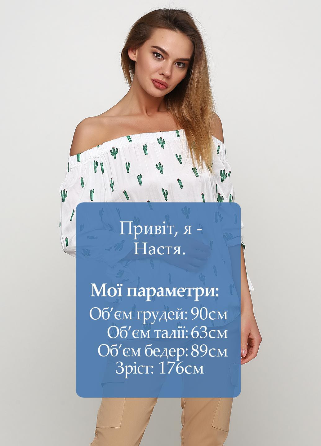 Белая блуза Lubesgluck