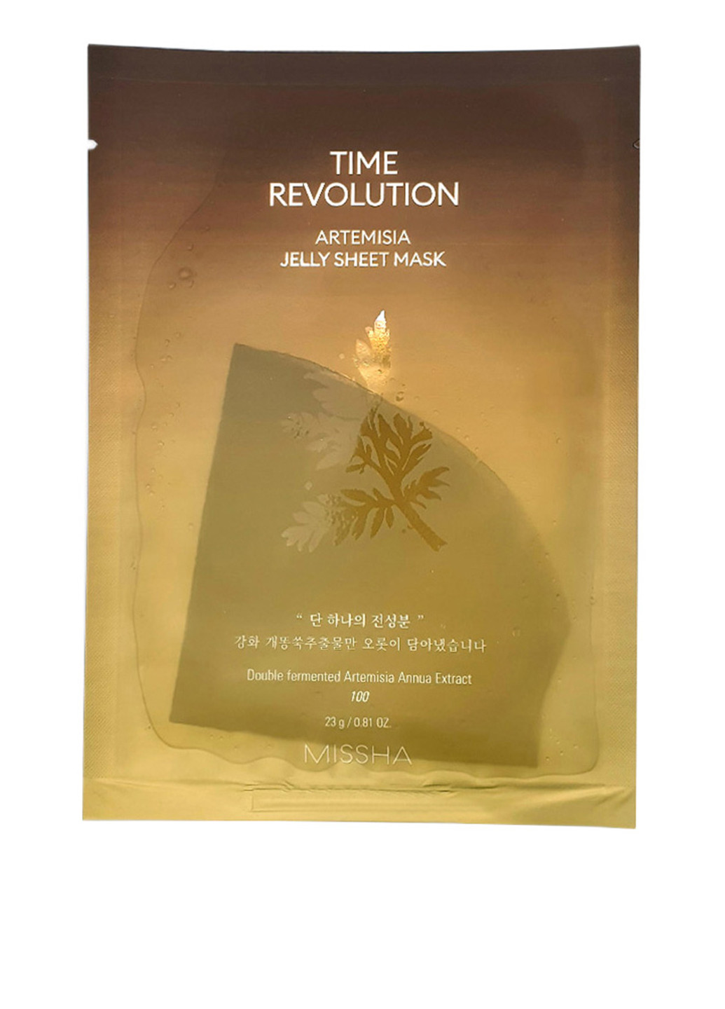 Маска для обличчя з екстрактом полину Time Revolution Artemisia Jelly Sheet Mask, 23 г MISSHA