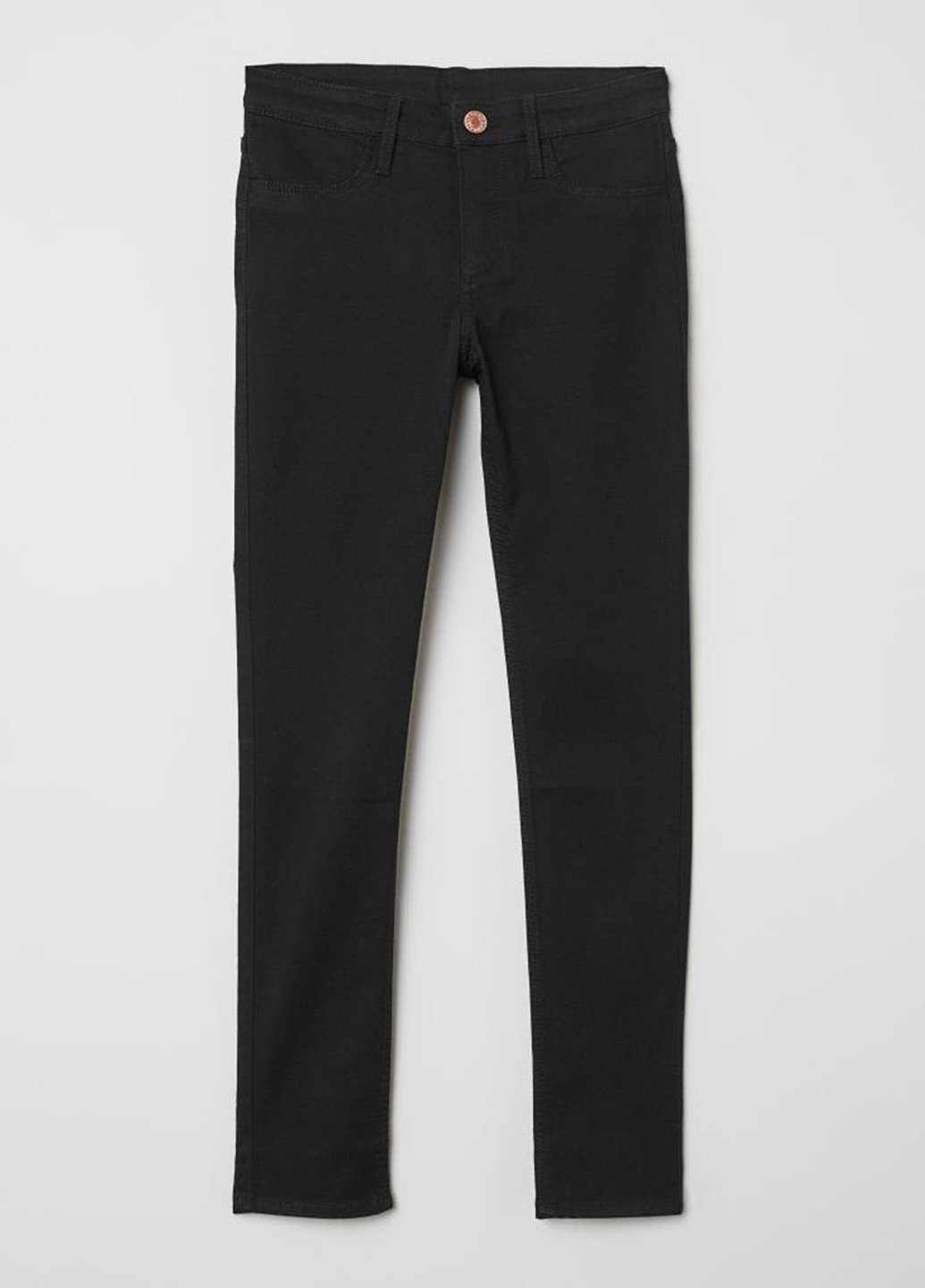 Черные летние зауженные, скинни джинсы H&M