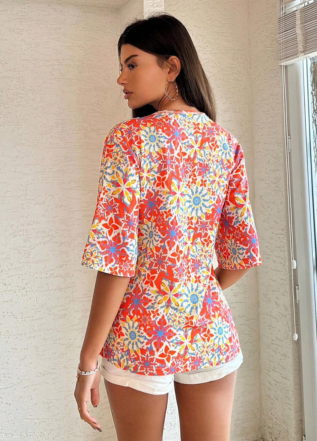 Комбинированная блуза SHEIN