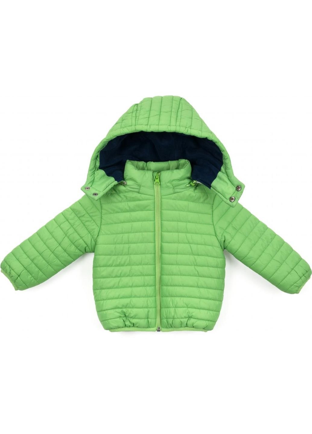 Салатова демісезонна куртка стьобана (3379-104-green) Verscon