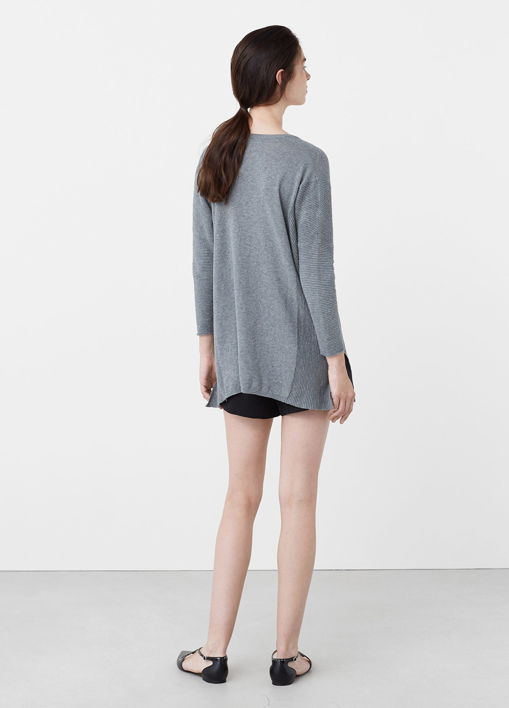 Сірий демісезонний пуловер пуловер Mango