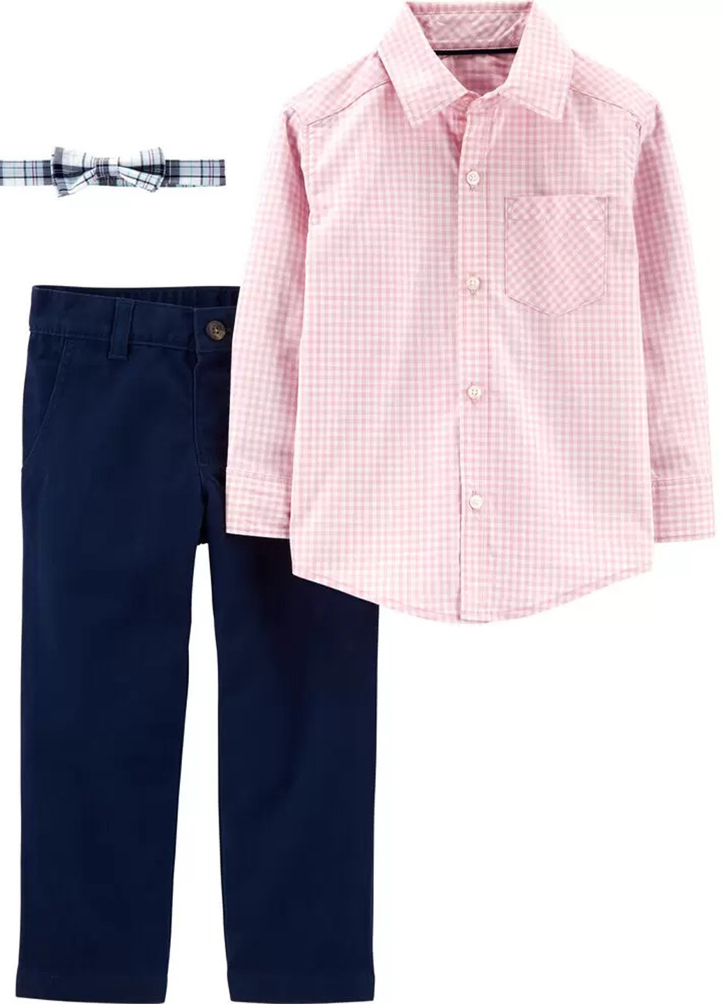 Комбінований демісезонний комплект (сорочка, штани, метелик) Carter's