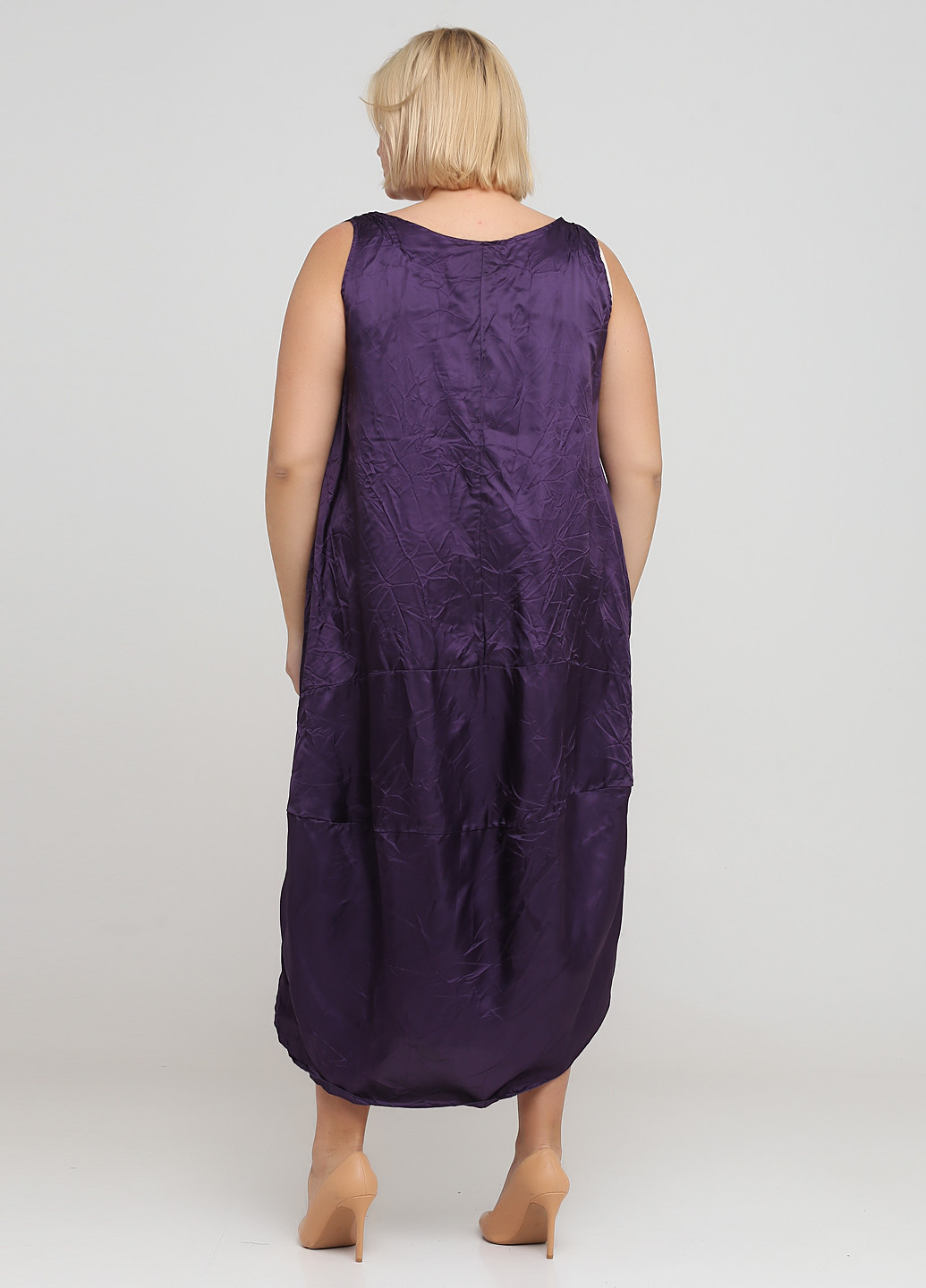 Фиолетовое кэжуал платье оверсайз Degrade однотонное