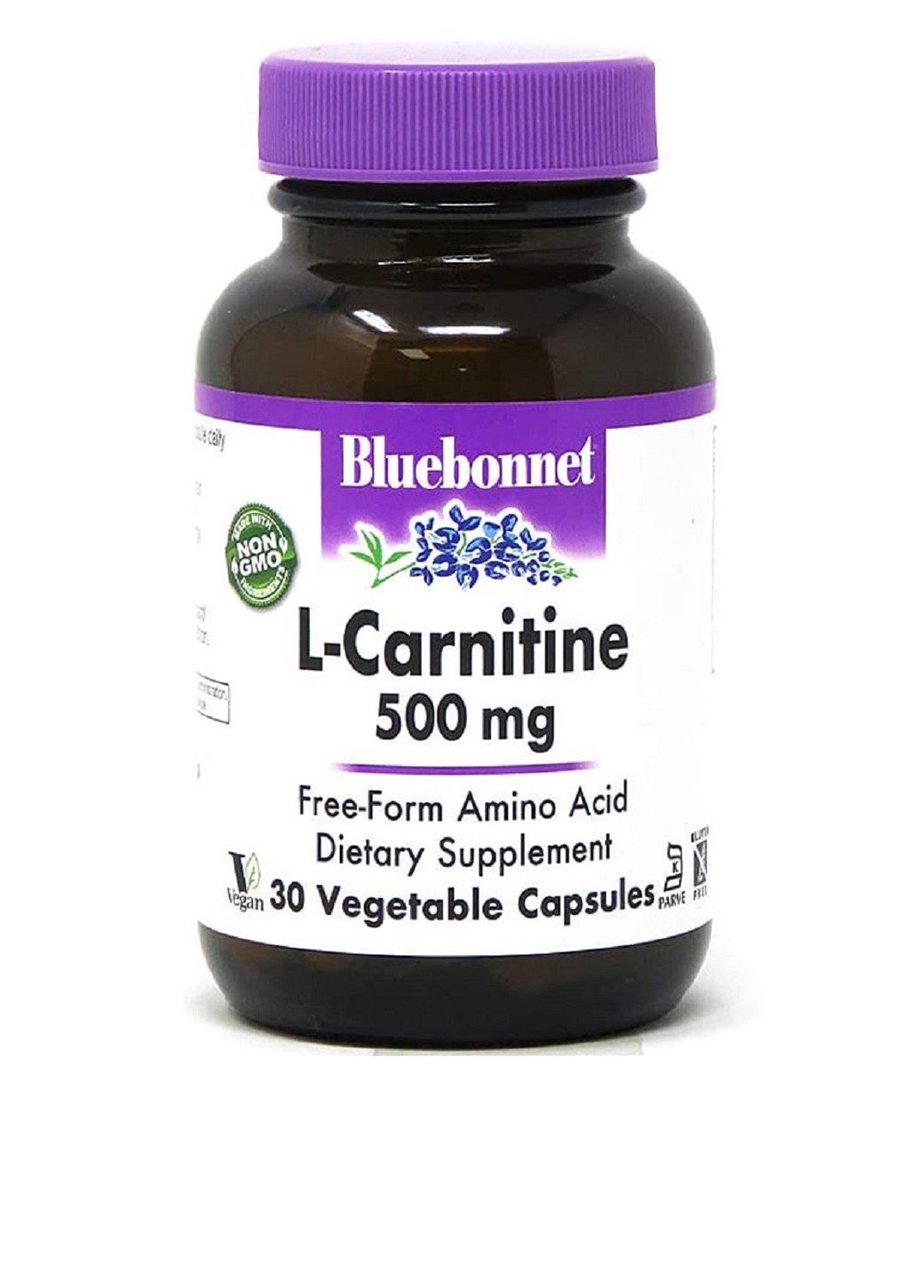 L-Карнитин 500 мг, 30 (капс.) Bluebonnet Nutrition (251206583)