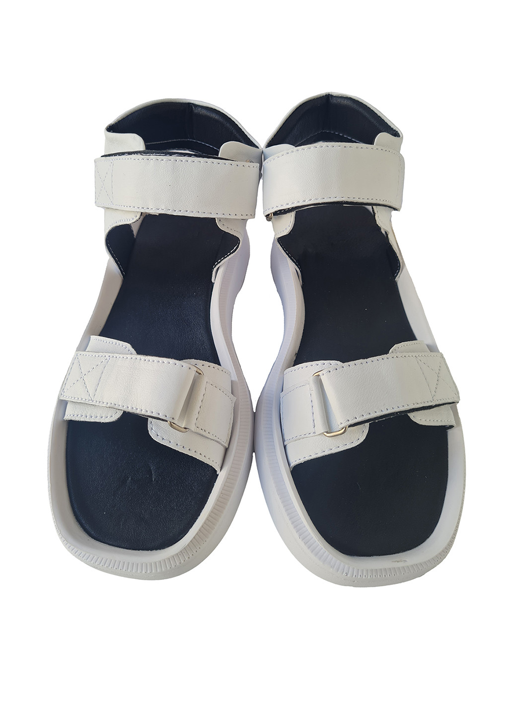 Белые босоножки Donna на липучке