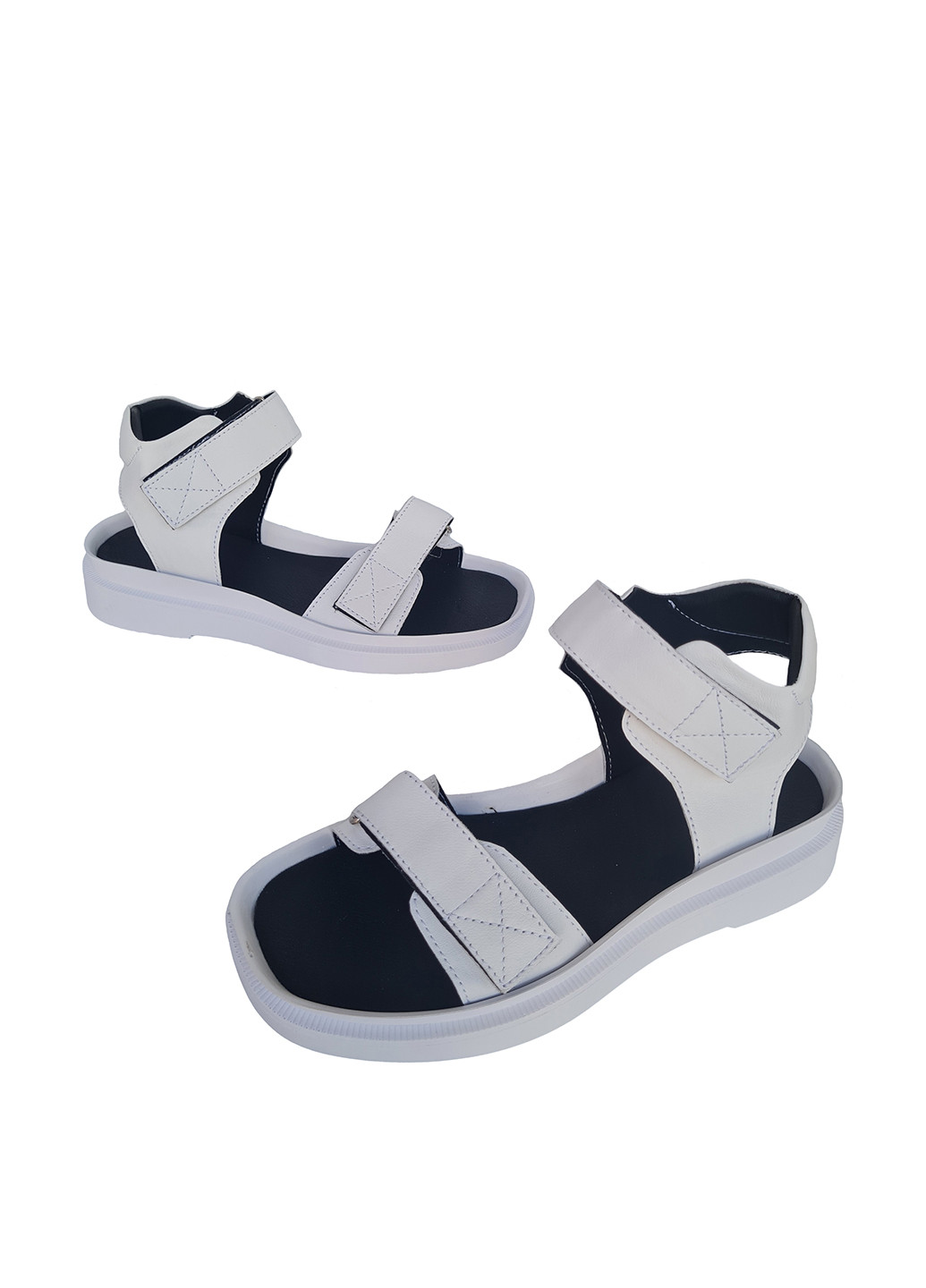 Белые босоножки Donna на липучке