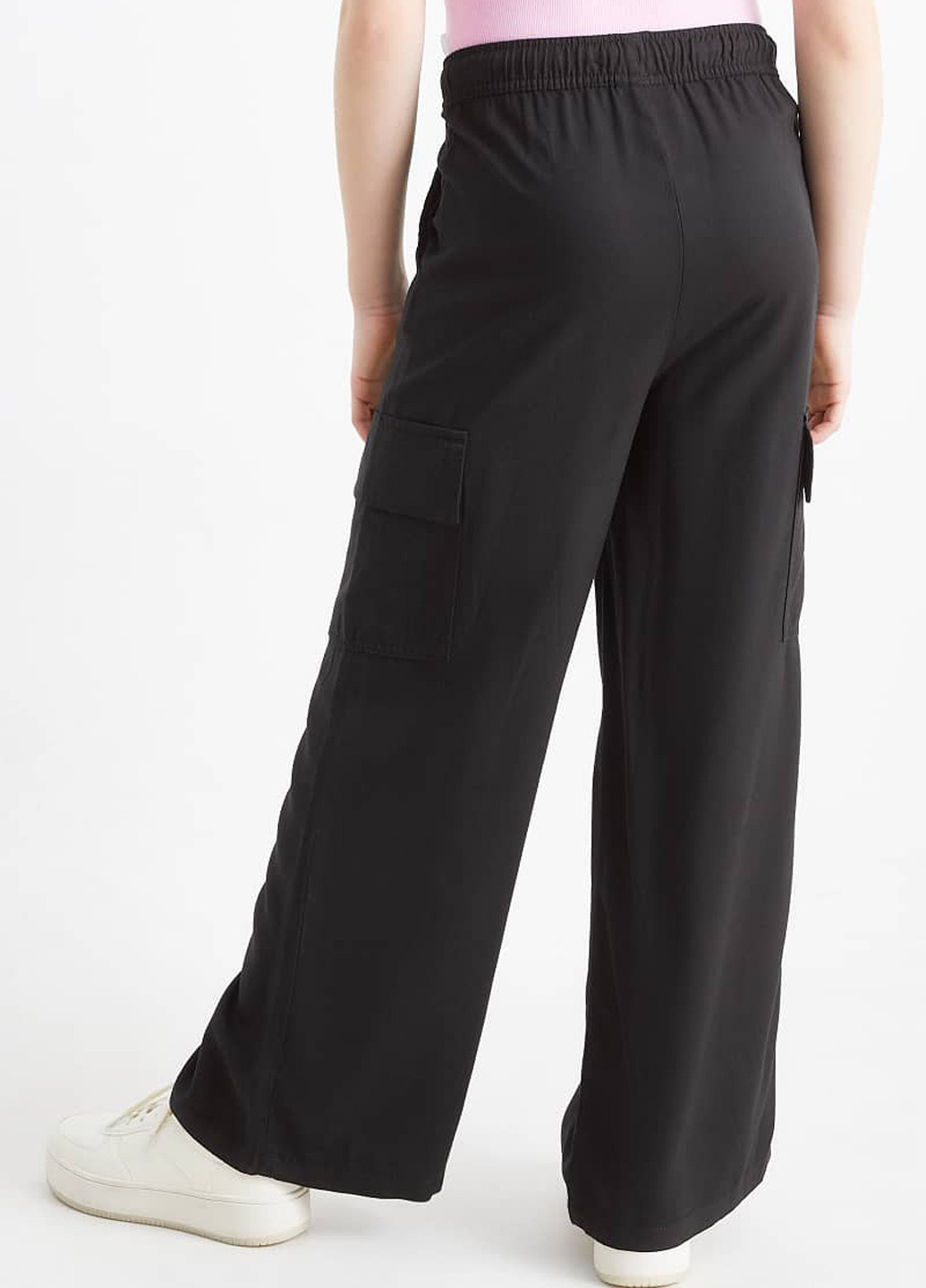 Черные кэжуал летние карго брюки C&A