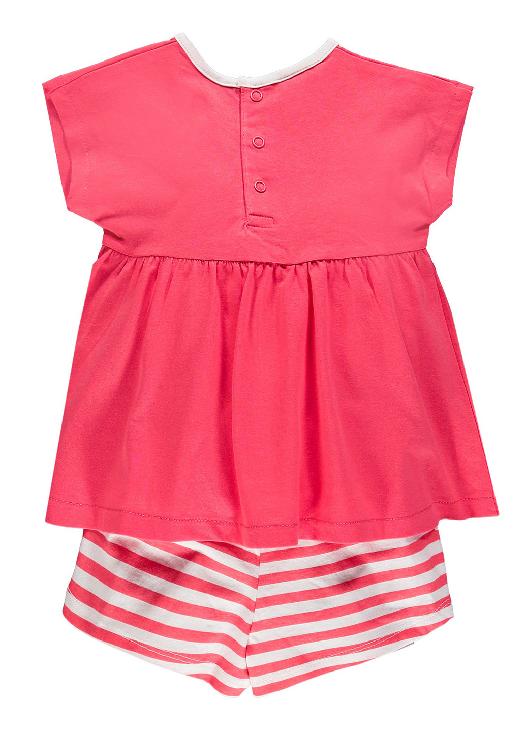 Розовый летний комплект (футболка, шорты) Brums