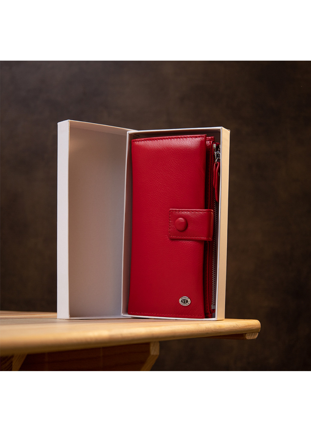 Женский кожаный кошелек 9х19х2 см st leather (252133725)