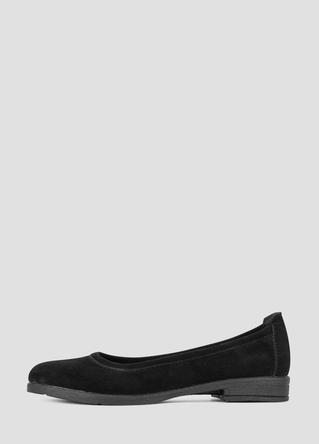 Жіночі балетки Libero | чорні однотонні без декору натуральна замша (303293074)