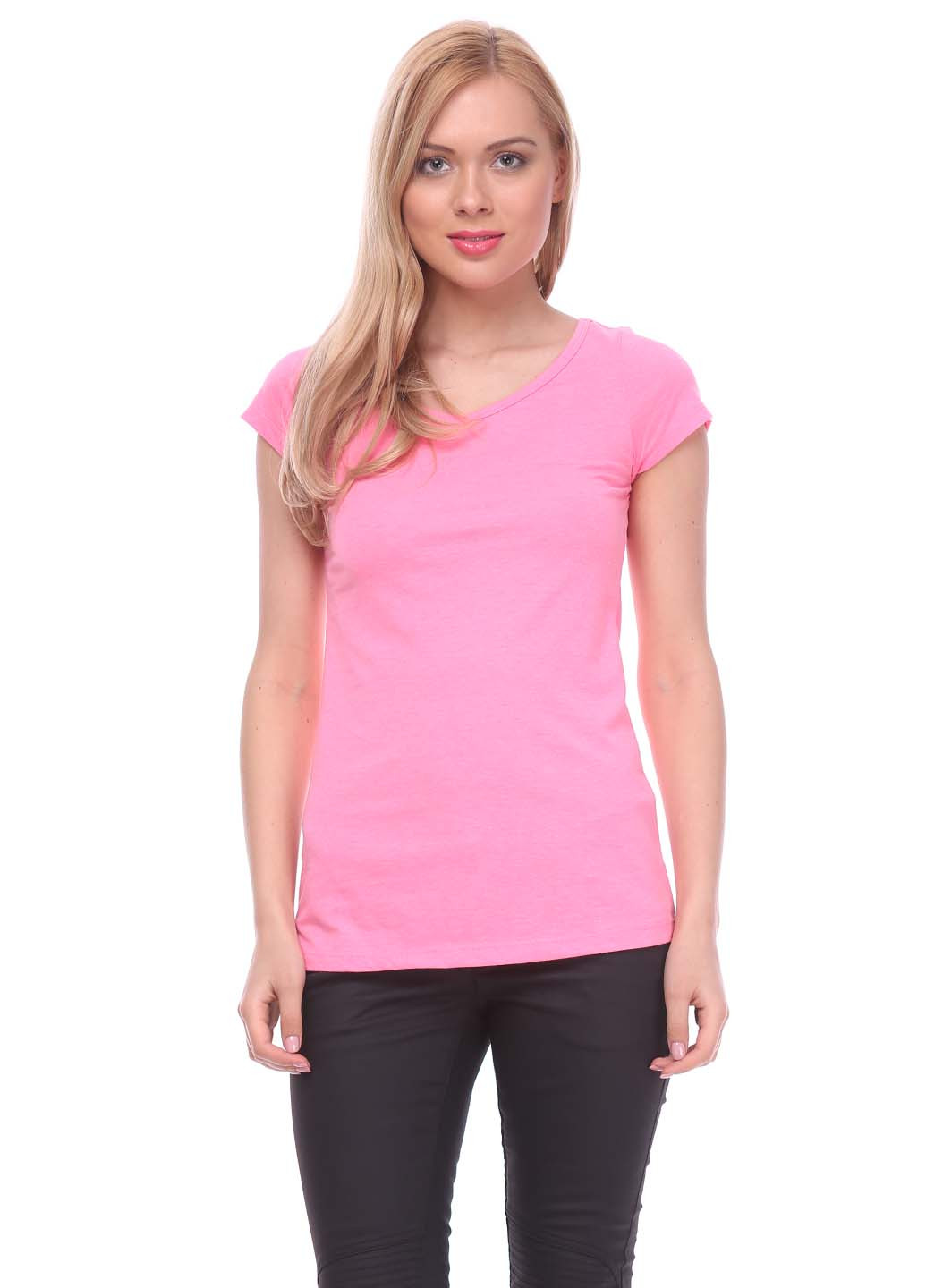 Светло-розовая летняя футболка Assign