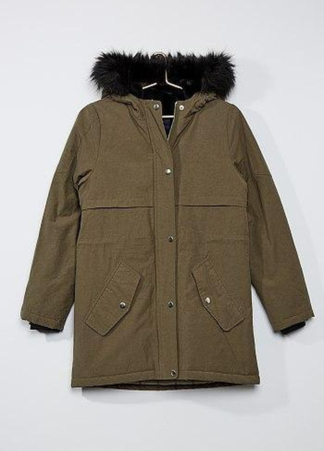 Оливковая (хаки) демисезонная куртка Kiabi