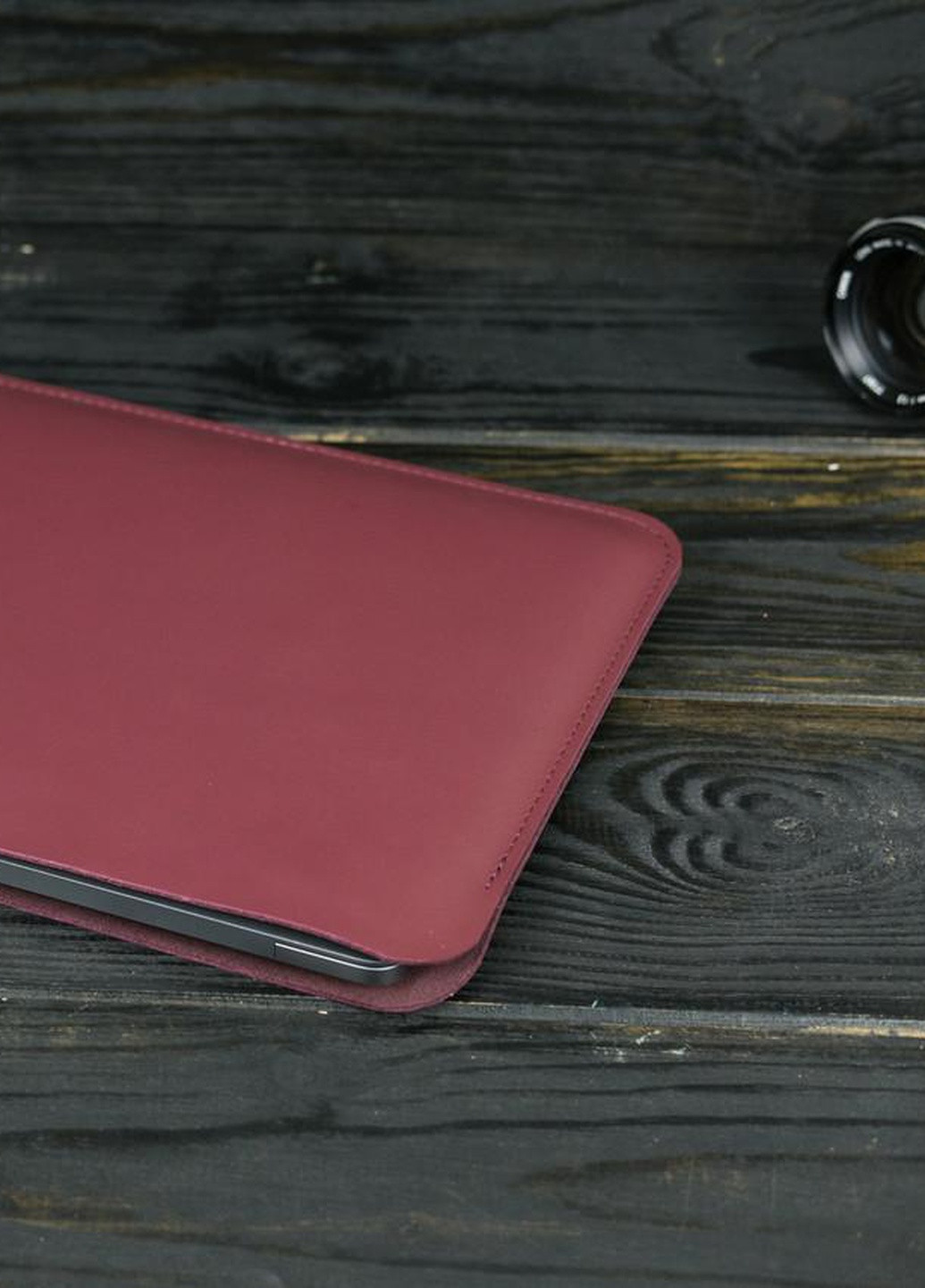 Шкіряний чохол для MacBook Дизайн №2 з повстю Berty (253861747)