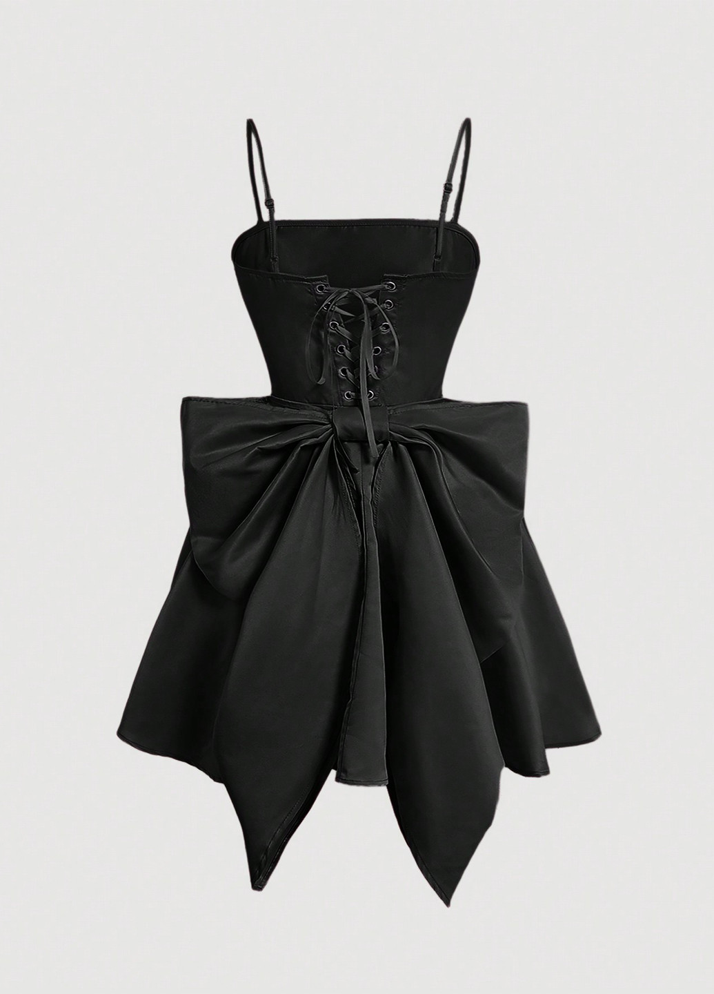 Чорна кежуал сукня кльош SHEIN однотонна