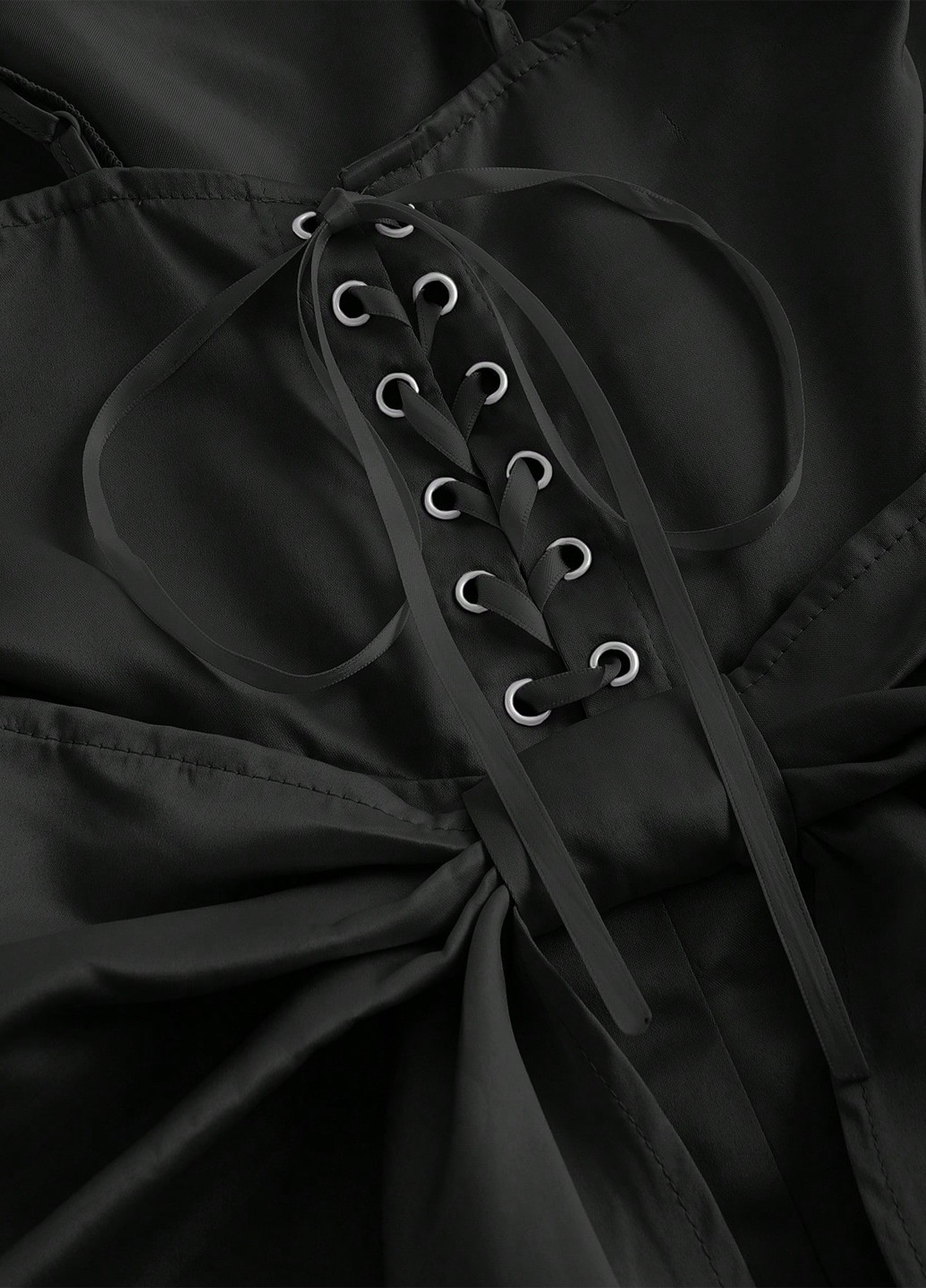 Чорна кежуал сукня кльош SHEIN однотонна