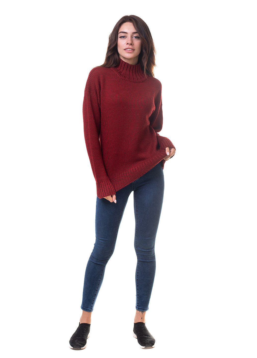 Комбинированный зимний свитер Viviami