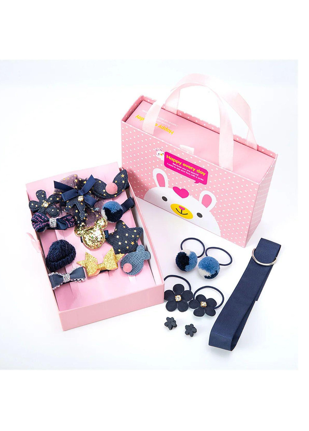 Набір аксесуарів для волосся (гумки, шпильки) No Brand (307610006)