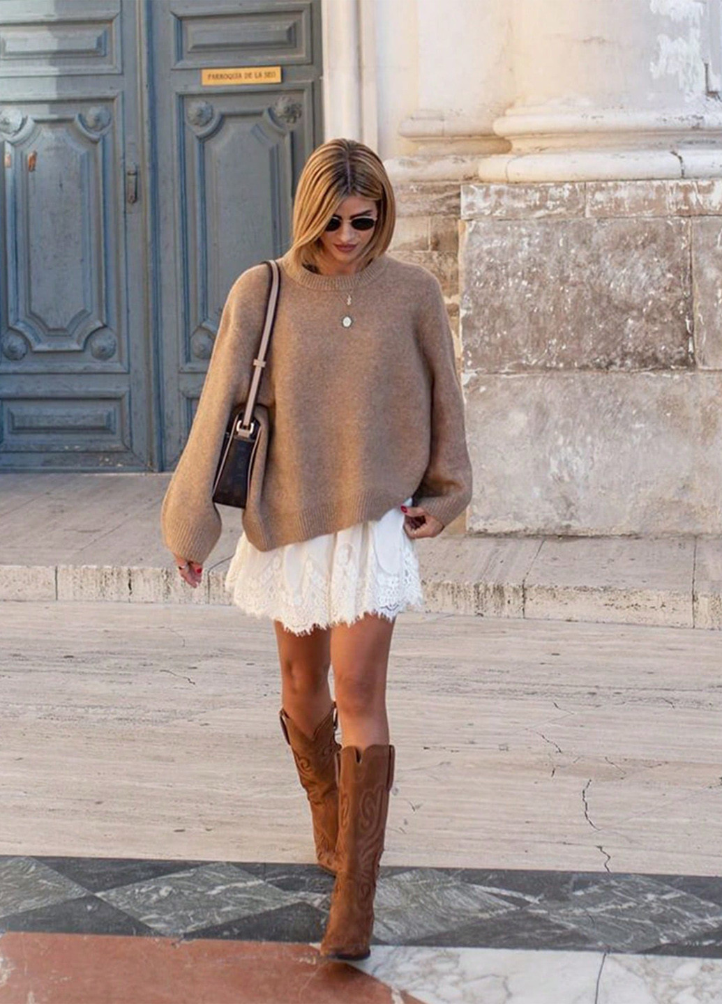 Темно-бежевый демисезонный джемпер джемпер SHEIN