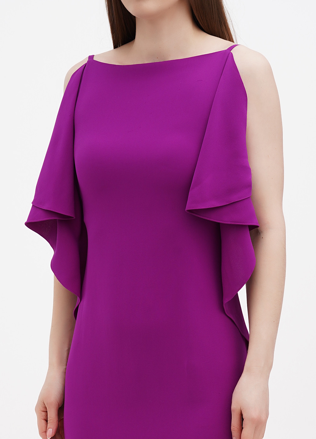Фуксиновое (цвета Фуксия) кэжуал платье Ralph Lauren однотонное