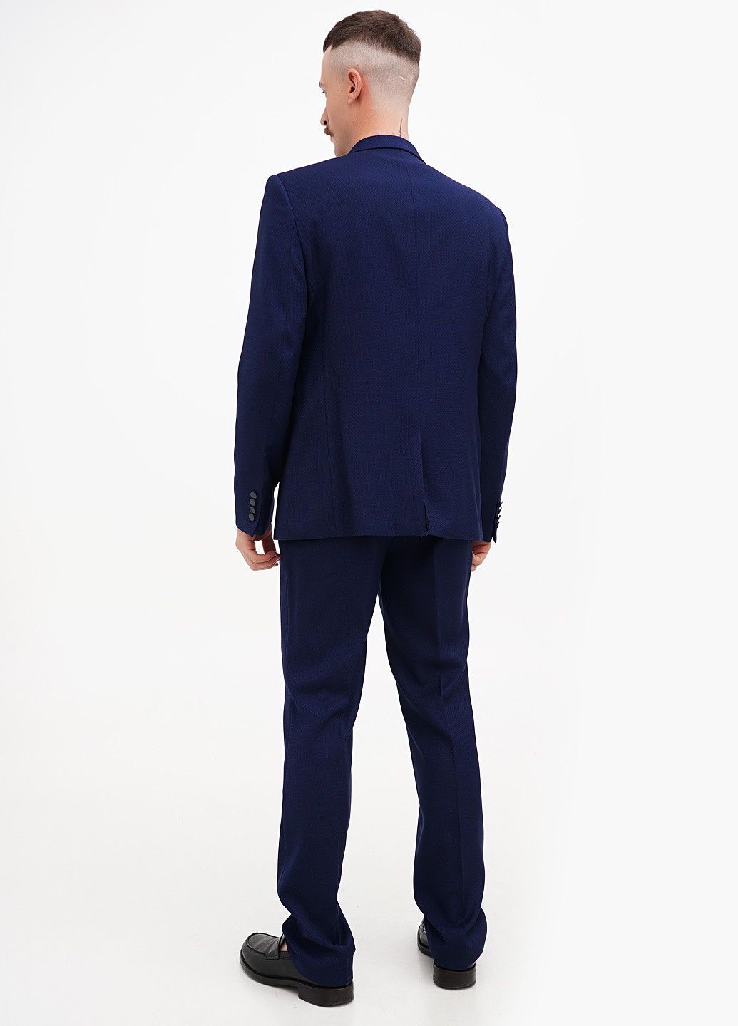 Темно-синий демисезонный костюм (пиджак, брюки) брючный Favorite