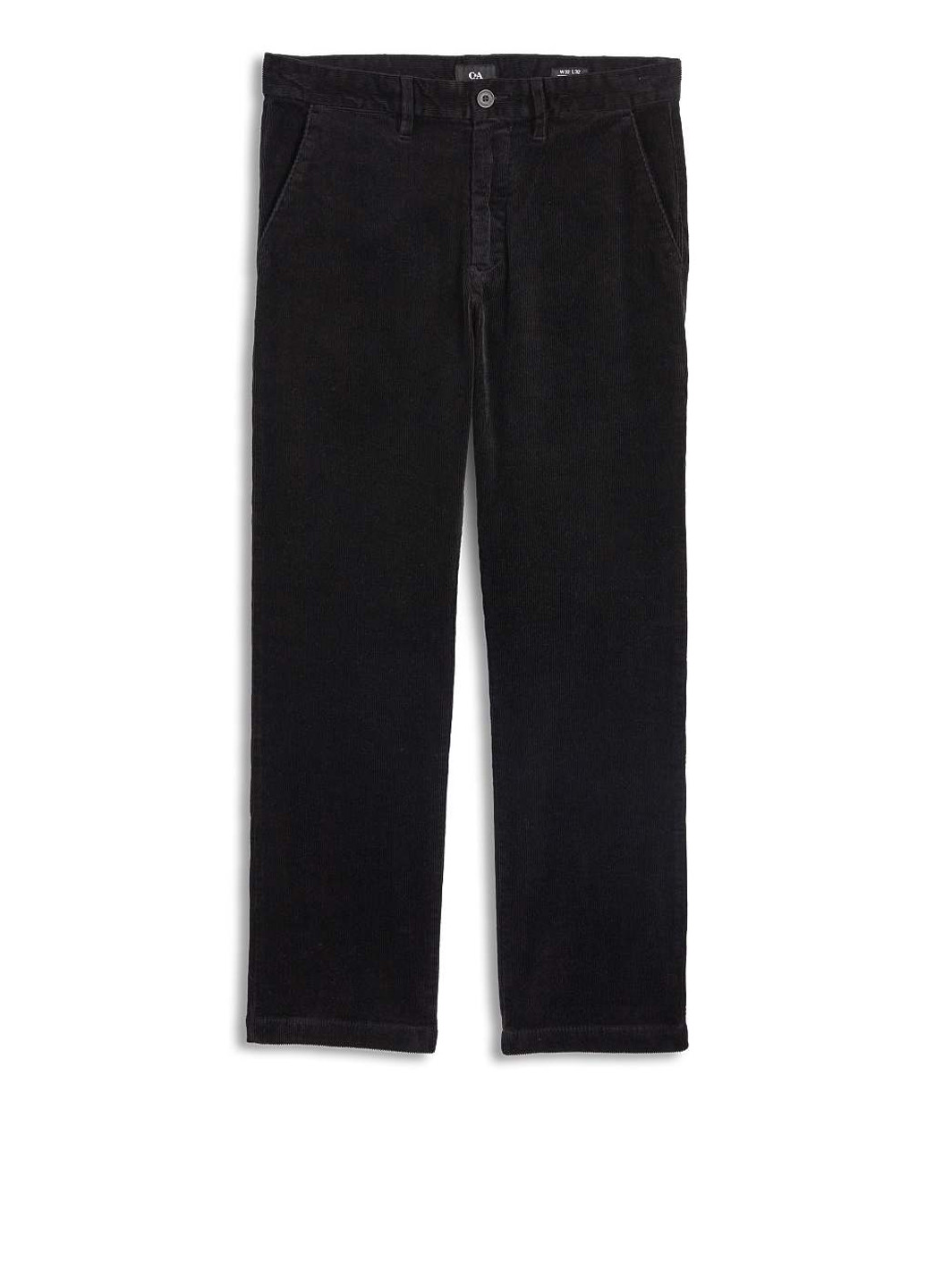 Черные кэжуал демисезонные прямые брюки C&A