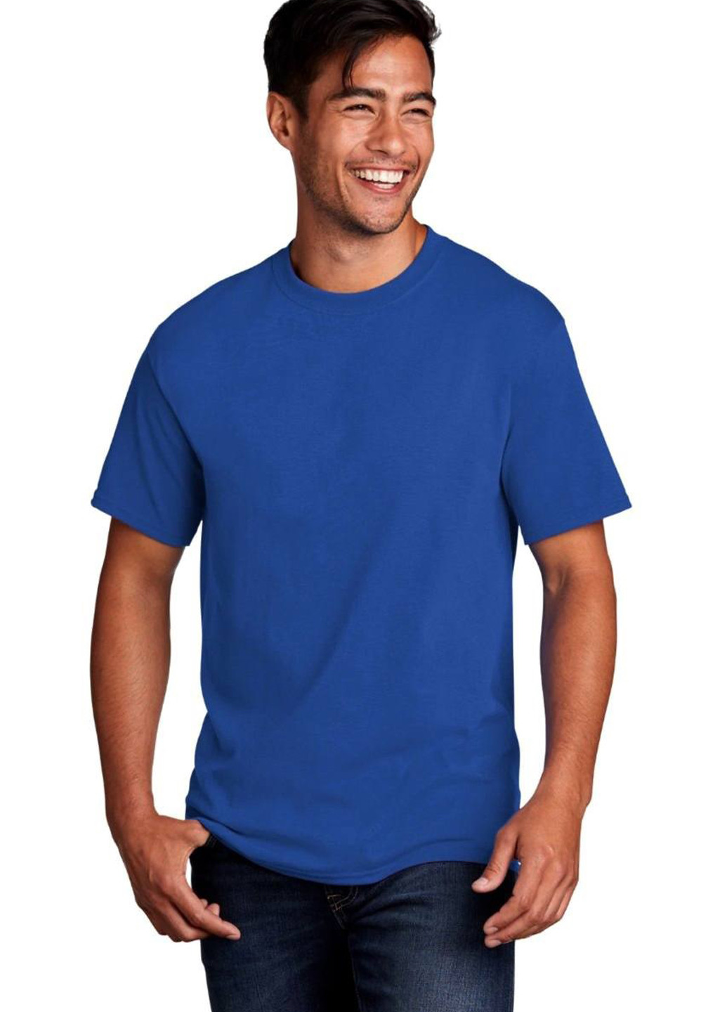 Синяя футболка Gildan