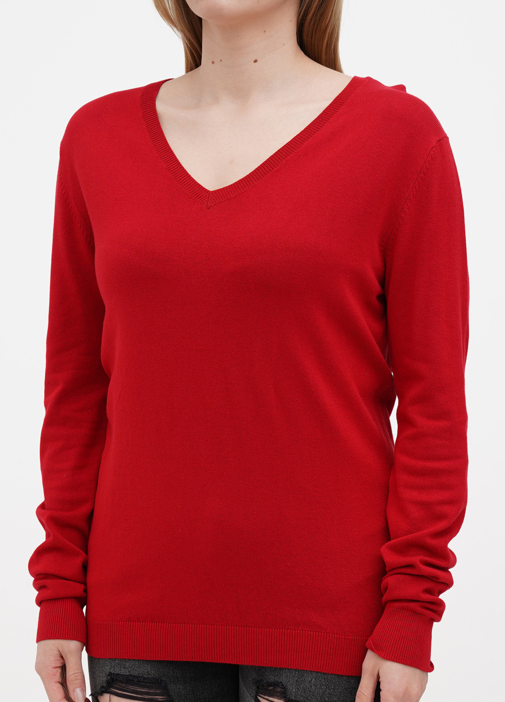 Червоний демісезонний пуловер пуловер Terranova