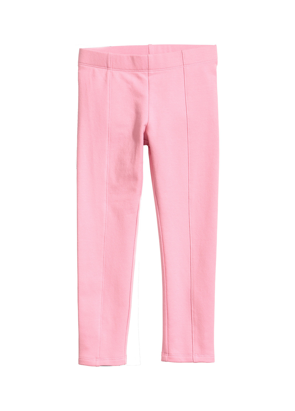 Легінси H&M однотонні рожеві кежуали бавовна