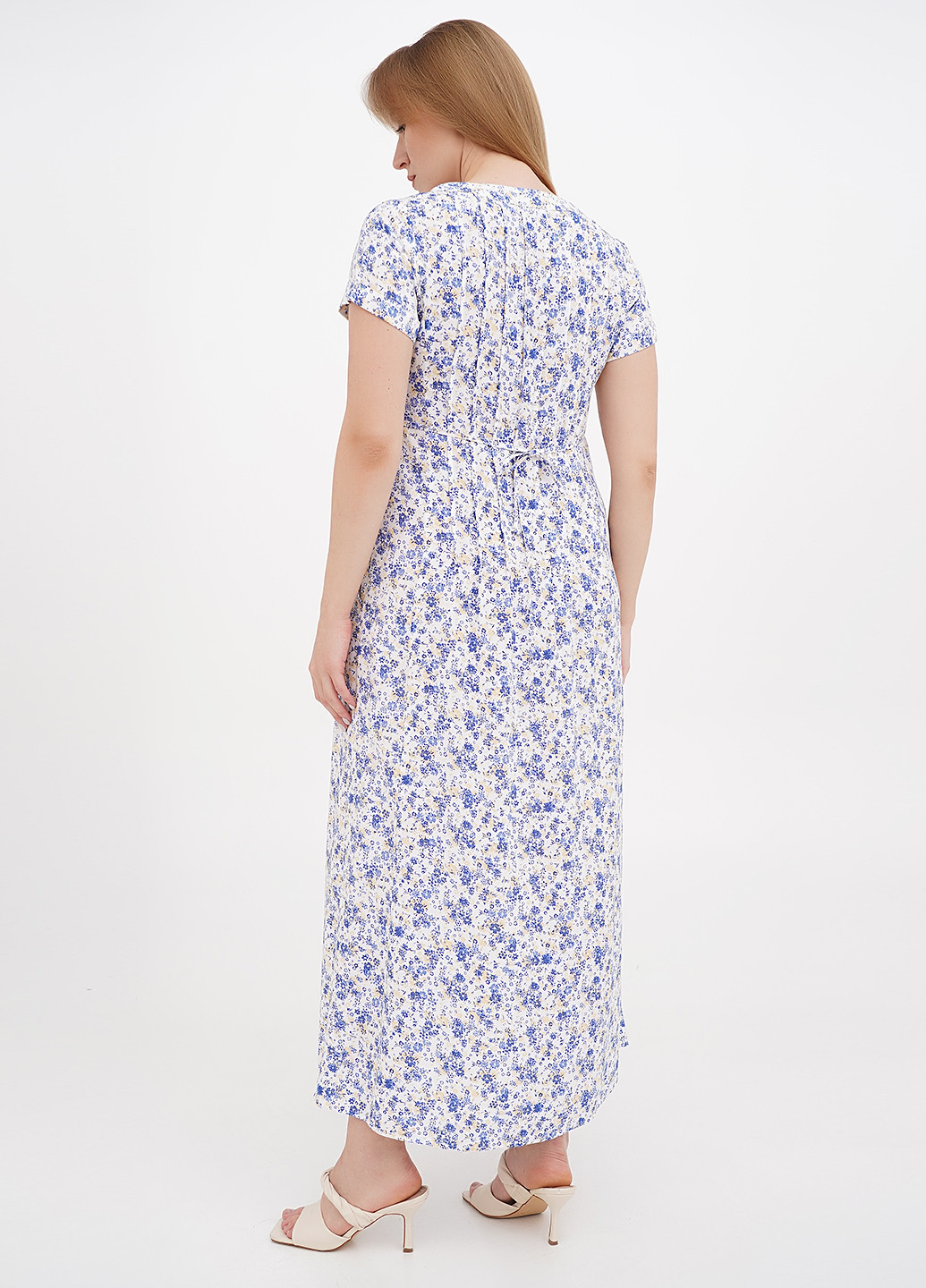 Білий кежуал сукня Ruta-S з квітковим принтом