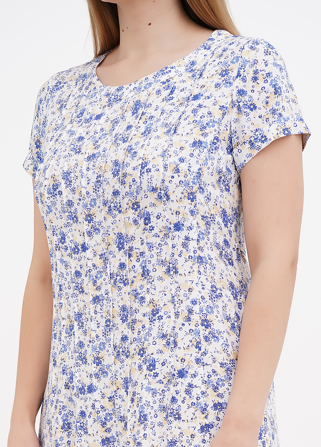 Білий кежуал сукня Ruta-S з квітковим принтом