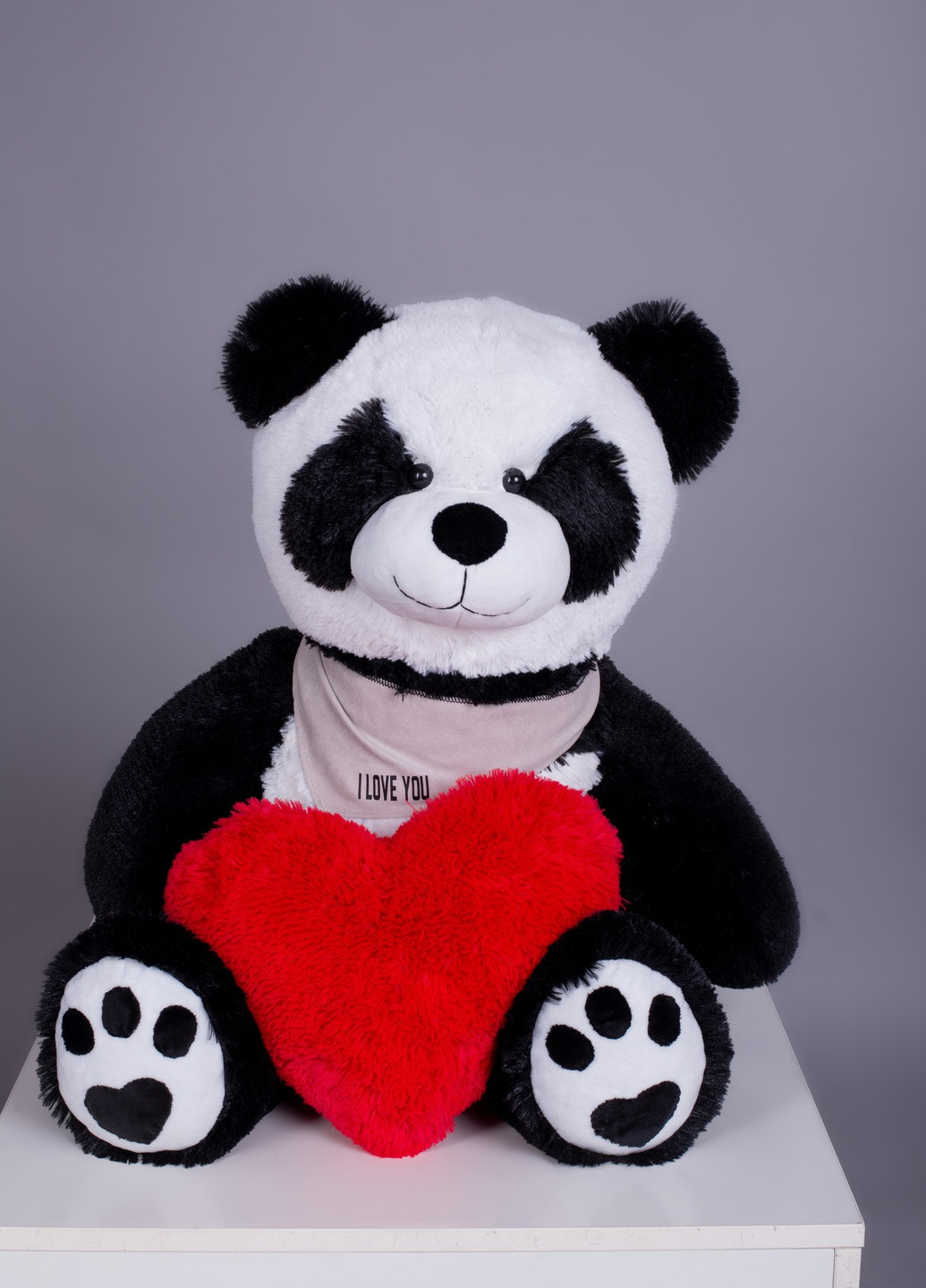 Ведмедик Плюшевий Панда з серцем 90 см Yarokuz (231462105)