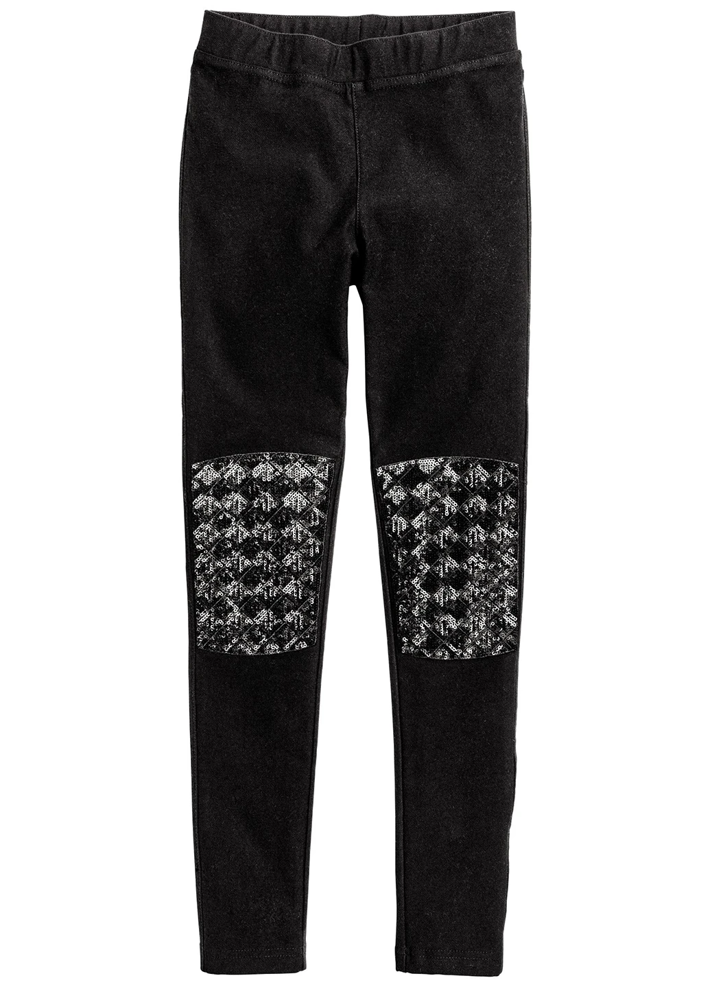 Черные демисезонные джеггинсы H&M