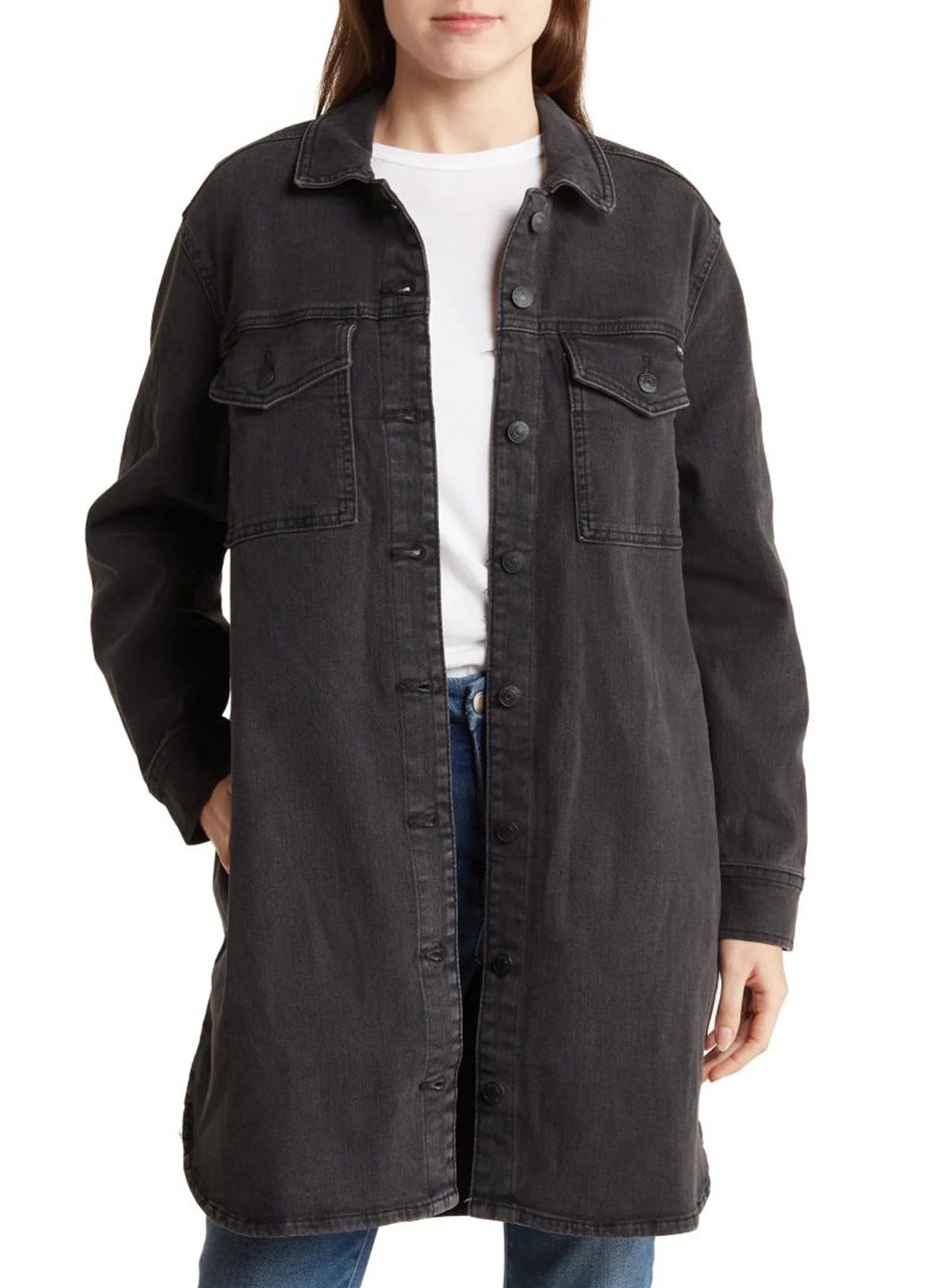 Черная демисезонная куртка Calvin Klein