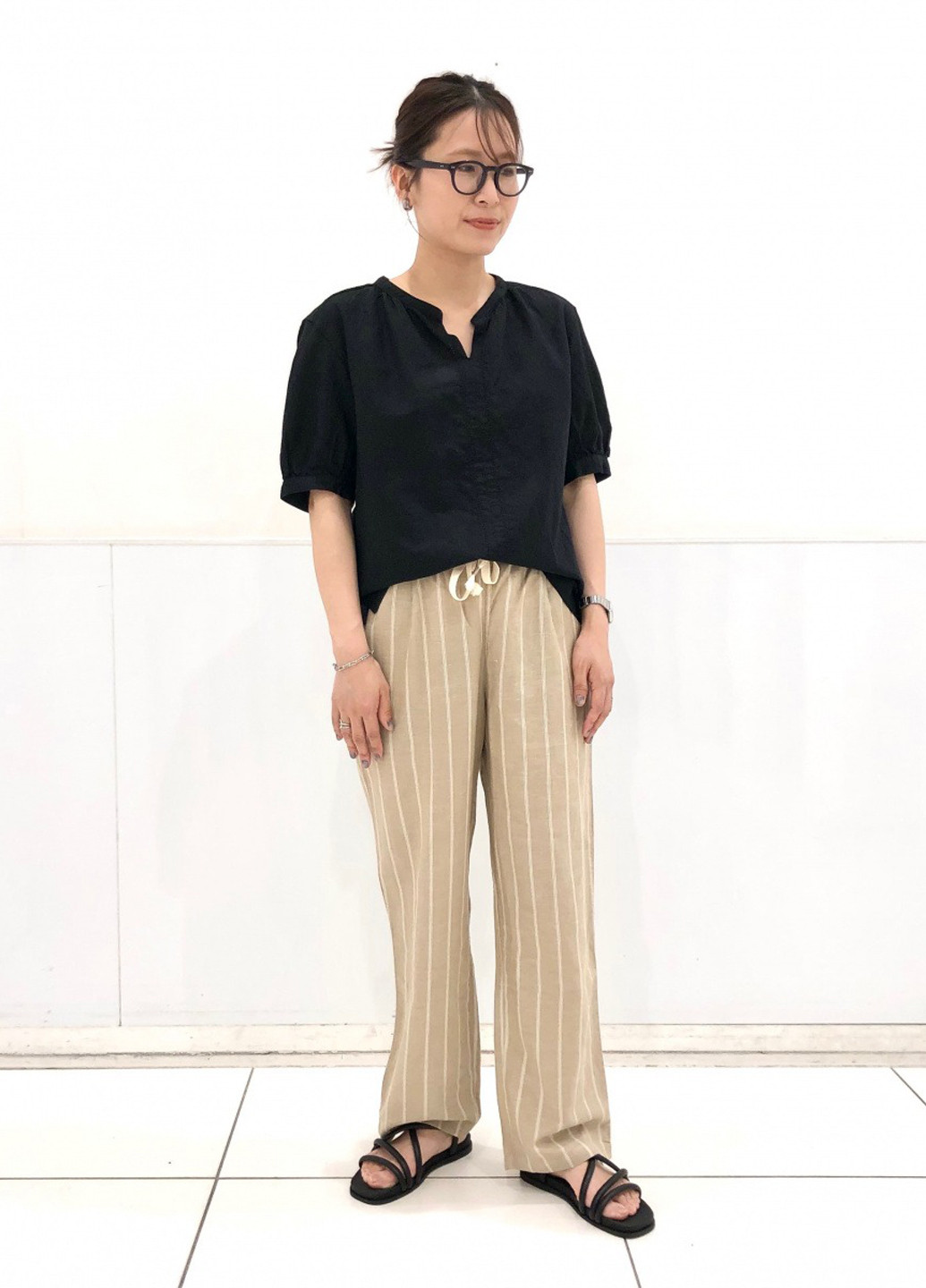 Чорна блуза Uniqlo