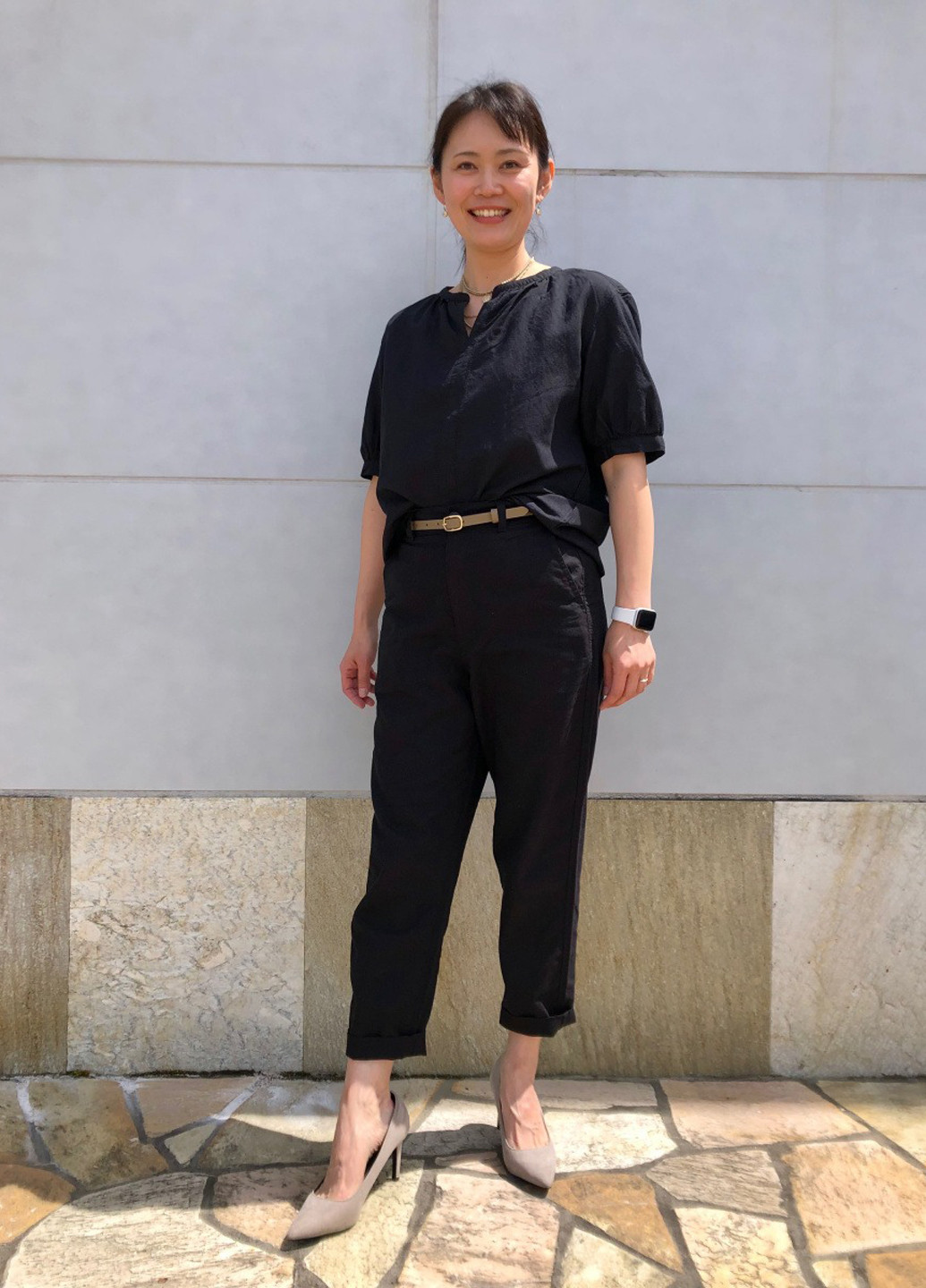 Чорна блуза Uniqlo