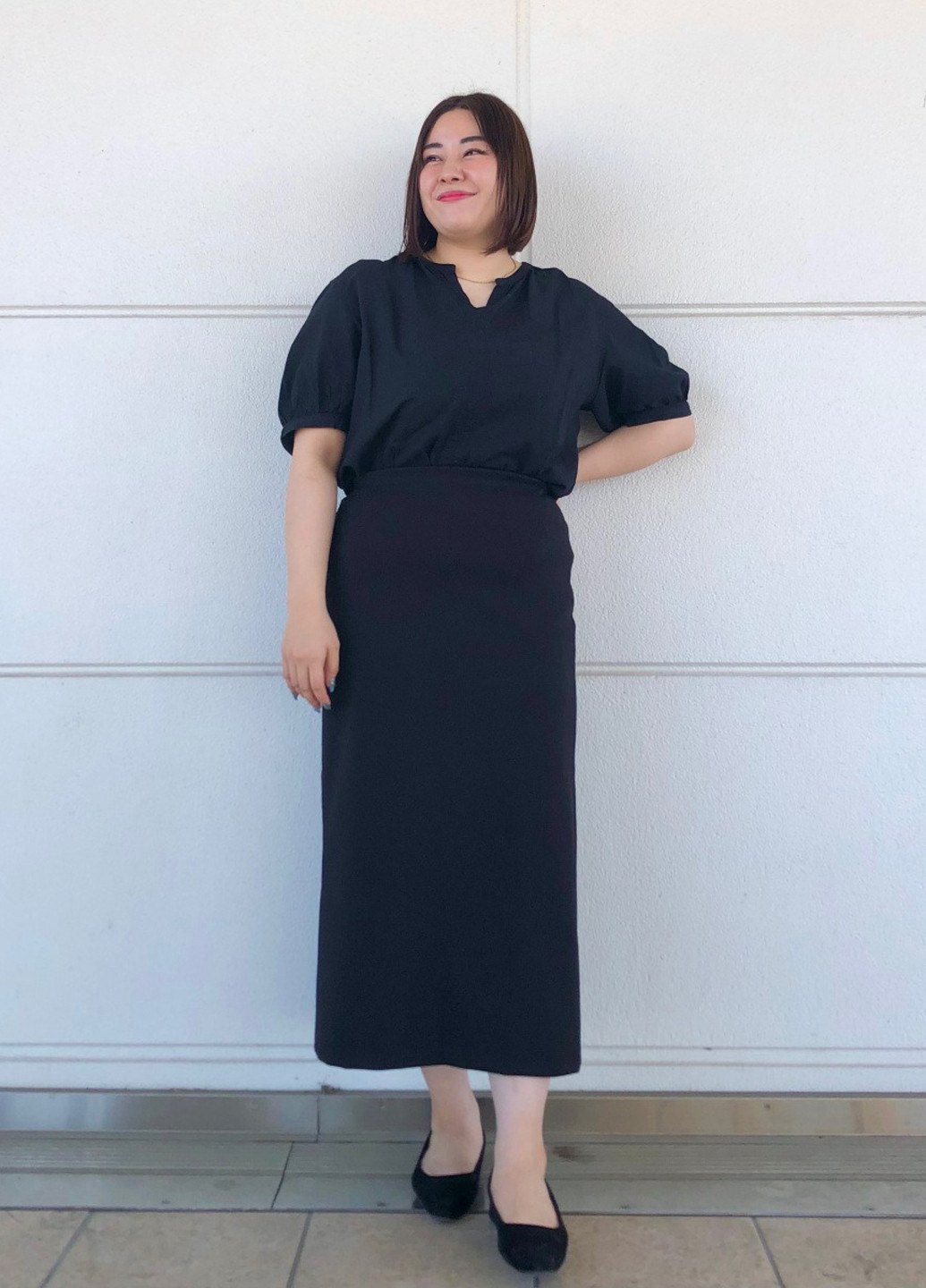 Чорна блуза Uniqlo