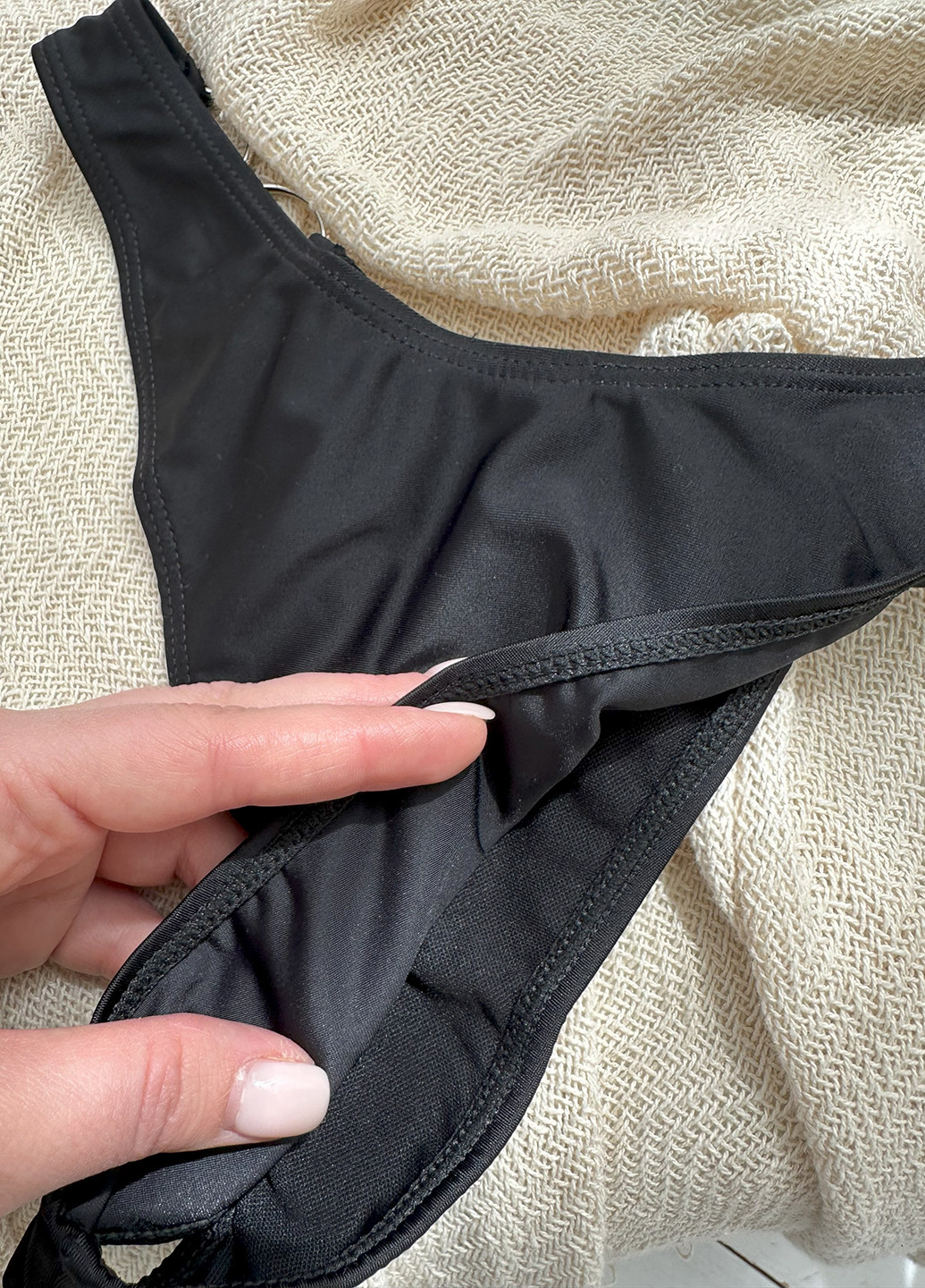 Черный летний купальник (лиф, трусики) раздельный NOVA VEGA