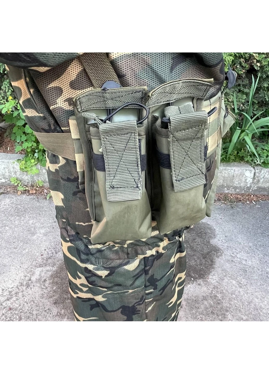 РПС система MOLLE + підсумки 6600 ЗСУ (ЗСУ) Розвантажувальна поясна система зелена Power (254441426)