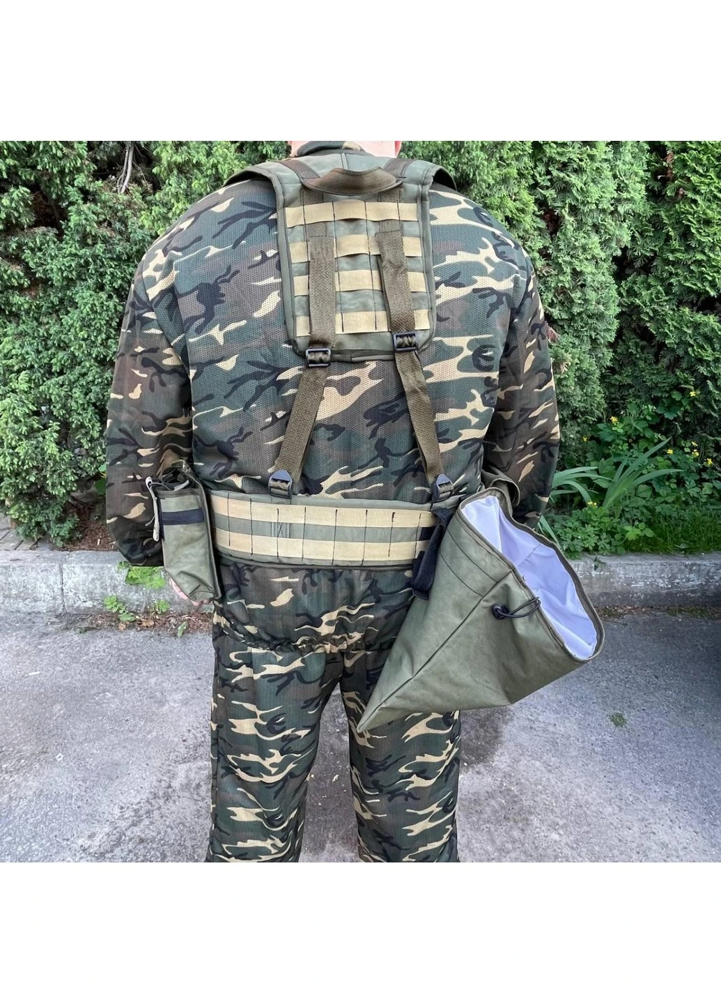 РПС система MOLLE + підсумки 6600 ЗСУ (ЗСУ) Розвантажувальна поясна система зелена Power (254441426)